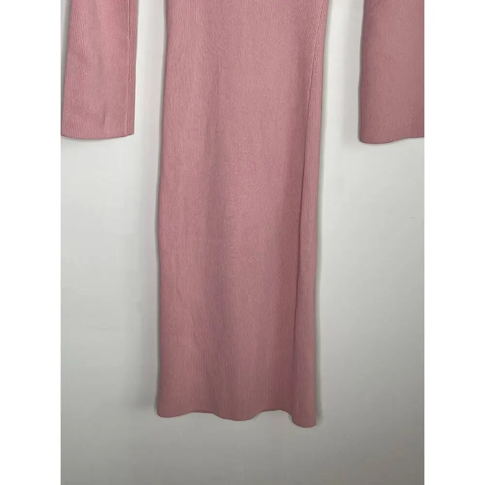 Petal and Pup Aquerelle Sweetheart Bodycon Midi Dress Women's Rose Women's 4 NWT - Picture 9 of 12